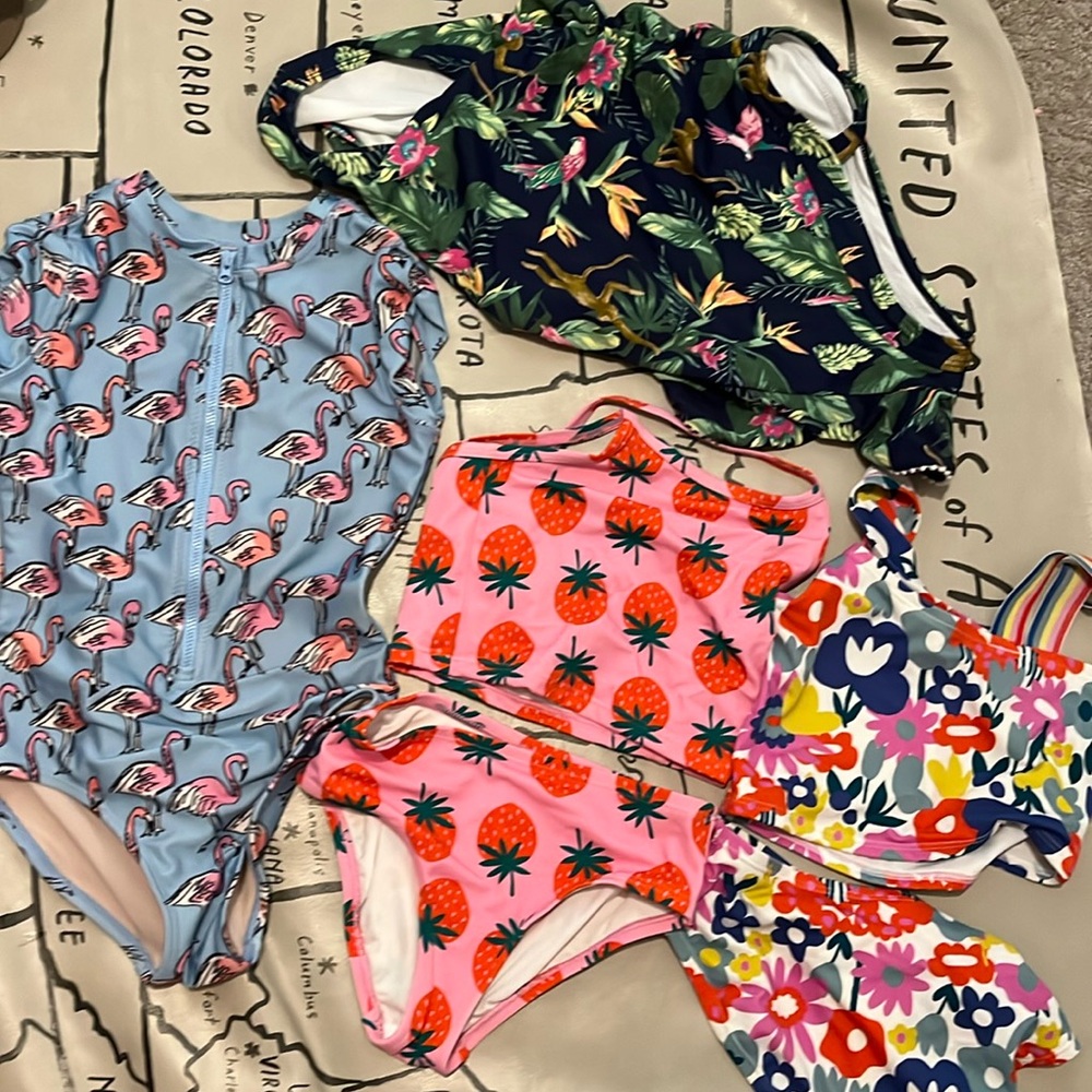 Janie and Jack & Tea & Hanna Anderson swimsuit bundle -very good condition.